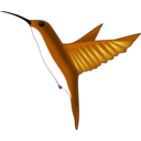 download Hummingbird clipart image with 270 hue color