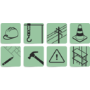 download Construction Symbols clipart image with 90 hue color