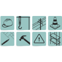 download Construction Symbols clipart image with 135 hue color