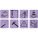 download Construction Symbols clipart image with 225 hue color