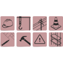 download Construction Symbols clipart image with 315 hue color
