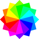 download 12 Square Dodecagram clipart image with 90 hue color