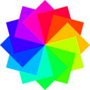 download 12 Square Dodecagram clipart image with 315 hue color