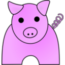 download Pig clipart image with 270 hue color