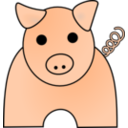 download Pig clipart image with 0 hue color