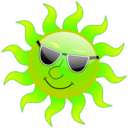 download Summer Smile Sun clipart image with 45 hue color