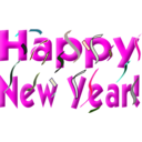 download Happy New Year clipart image with 90 hue color