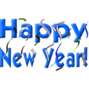 download Happy New Year clipart image with 0 hue color