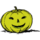 download Smily Pumpkin clipart image with 45 hue color