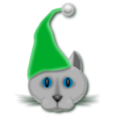 download Xmascat clipart image with 135 hue color