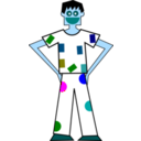 download Man clipart image with 180 hue color
