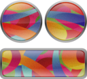 Multicolored Film Grained Buttons