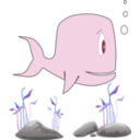 download Ocean Whale clipart image with 135 hue color
