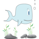 download Ocean Whale clipart image with 0 hue color