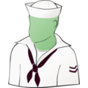 download Another Faceless Sailor clipart image with 90 hue color