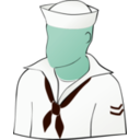 download Another Faceless Sailor clipart image with 135 hue color