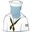 download Another Faceless Sailor clipart image with 180 hue color