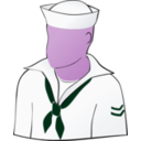 download Another Faceless Sailor clipart image with 270 hue color