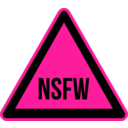 download Nsfw Warning 2 clipart image with 270 hue color