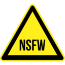 download Nsfw Warning 2 clipart image with 0 hue color