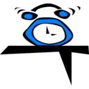 download Alarm Clock Simple clipart image with 90 hue color