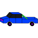 download Cartoon Car clipart image with 225 hue color
