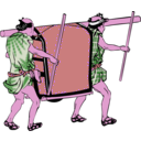 download Palanquin clipart image with 270 hue color