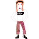 download Gwen Stefani clipart image with 315 hue color
