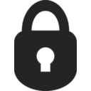 download Padlock Icon Rounded clipart image with 90 hue color