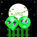 download Night Lovers Smiley Emoticon Valentine clipart image with 90 hue color