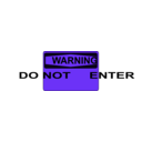 download Warning Do Not Enter Orange clipart image with 225 hue color