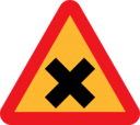 Cross Road Sign