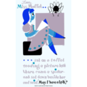 download Little Miss Muffet Poster clipart image with 180 hue color