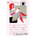 download Little Miss Muffet Poster clipart image with 315 hue color
