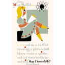 download Little Miss Muffet Poster clipart image with 0 hue color
