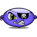 download Pirate Bean clipart image with 225 hue color