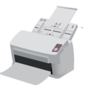 download Sheet Fed Scanner clipart image with 135 hue color