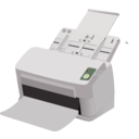 download Sheet Fed Scanner clipart image with 270 hue color