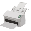 download Sheet Fed Scanner clipart image with 315 hue color