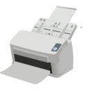 download Sheet Fed Scanner clipart image with 0 hue color