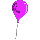 download Free Balloon clipart image with 270 hue color