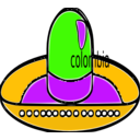 download Gorro Colombiano clipart image with 45 hue color