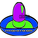 download Gorro Colombiano clipart image with 225 hue color