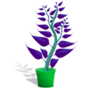 download Green Tall Plant In Its Pot clipart image with 135 hue color