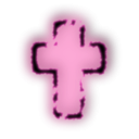 download Glowing Cross clipart image with 270 hue color