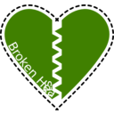 download Broken Hearts clipart image with 90 hue color