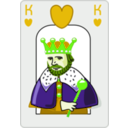 download King Of Hearts clipart image with 45 hue color