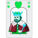 download King Of Hearts clipart image with 135 hue color