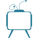 download Blue Tv clipart image with 0 hue color