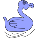 download Duck clipart image with 180 hue color